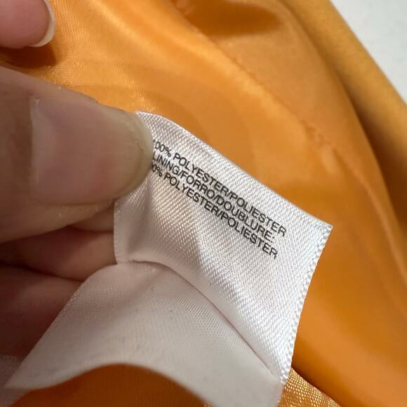 Kasper Tangerine Open Front Blazer Sz 6 - Picture 6 of 12